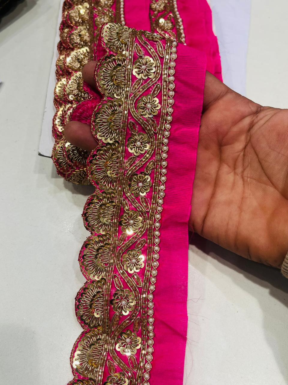 K.R KASAT - Pink Colourful Lace